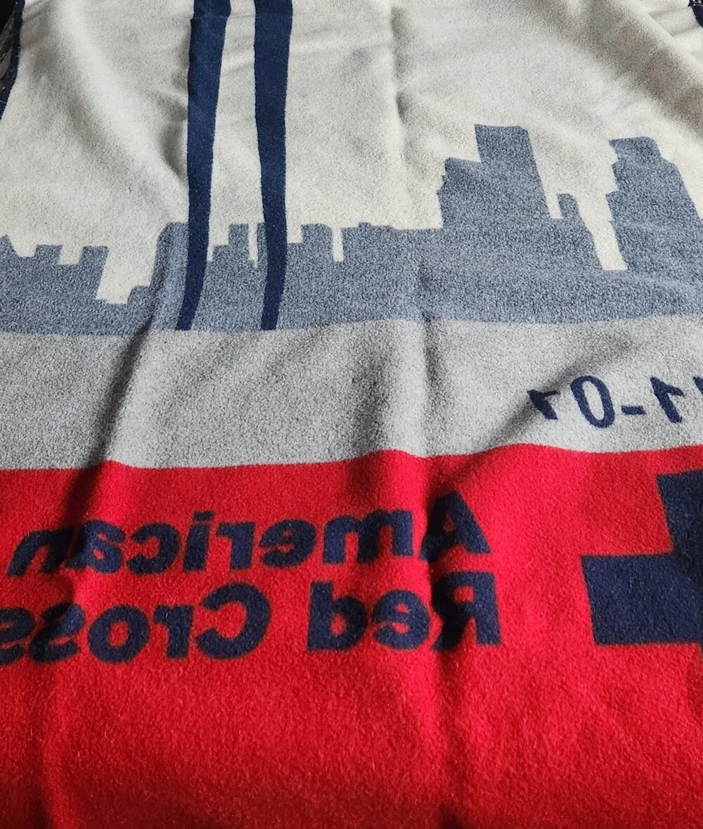9/11 Pendleton Woolen Mills Commemorative Rare Lmtd Edition Red Cross Blanket